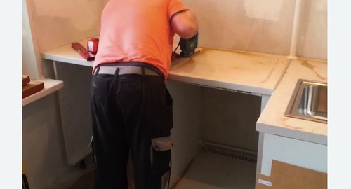 Сборка кухонного гарнитура. Ульяновск